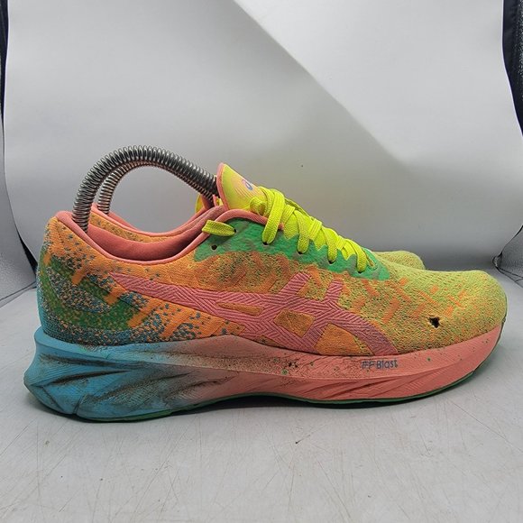 ASICS DynaBlast Womens 8 Orange Pop Coral Running Shoes Athletic Casual 1012A989 - Picture 11 of 14